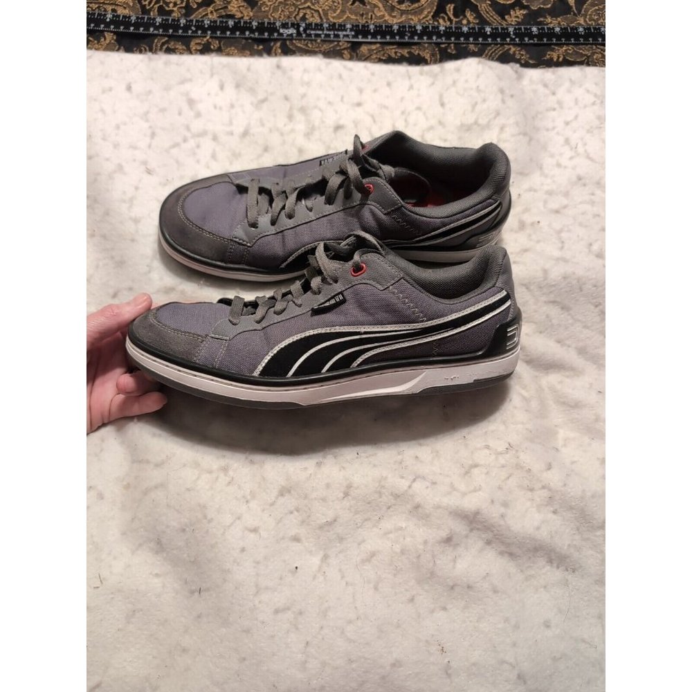Puma SE Way 1 Ducati Gray Driving Low Sneakers Size 10.5 Hologram Tongue